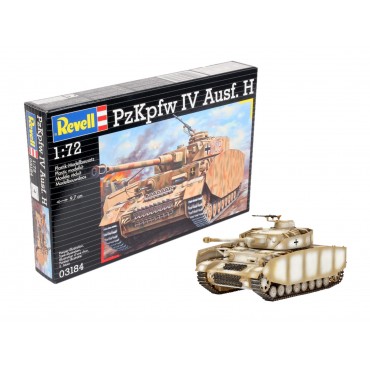 KIT PARA MONTAR REVELL TANQUE DE GUERRA PZKPFW IV AUSF. H 1/72 204 PEÇAS REV 03184